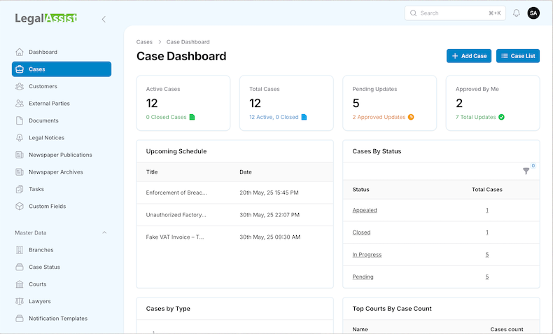Legal Dashboard